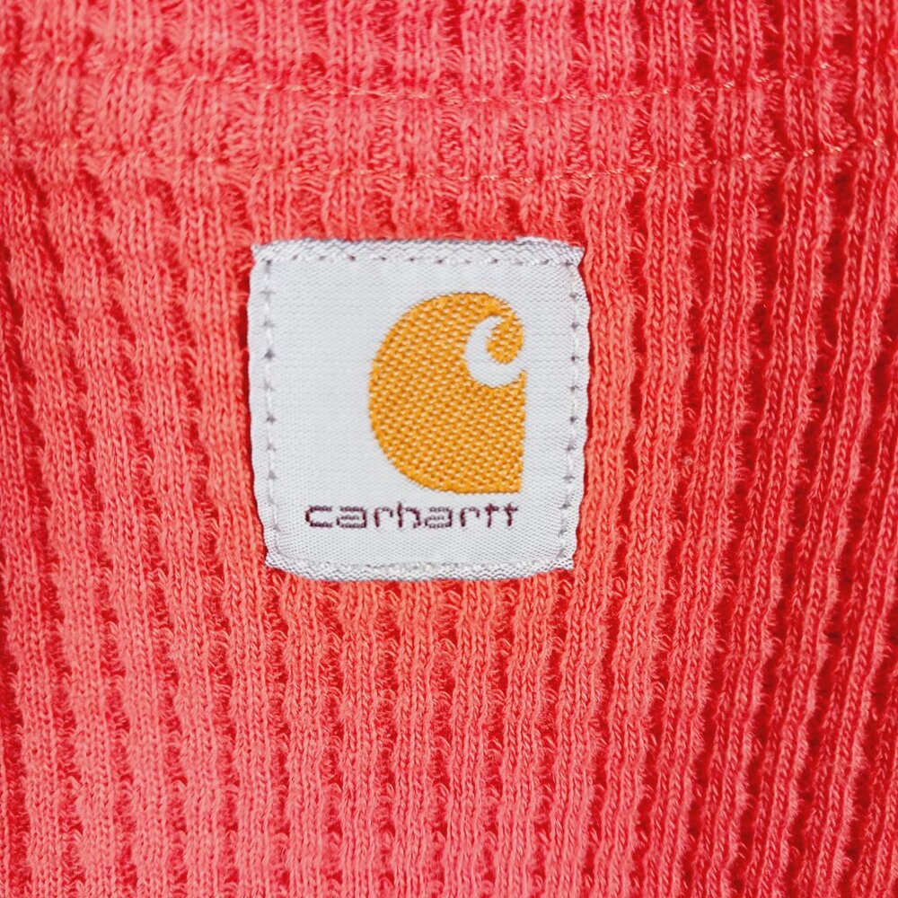 Carhartt, Relaxed Fit Waffle Thermal Long Sleeve, Front Pocket w/ Logo, L 12/14 - Picture 7 of 16
